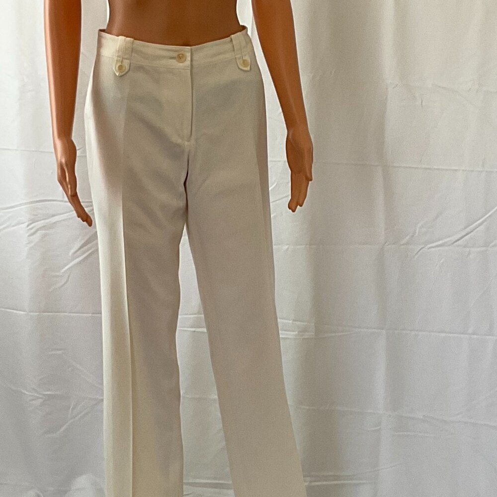 Ann Taylor Lighter Weight Cream Pants / Size 6 / Classic/Timeless